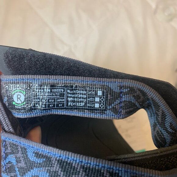 Teva Mens Hurricane 4 Wavy Trail Navy Hiking Outdoor Sandals Adjust Straps 13 - Picture 2 of 7